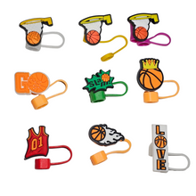 Load image into Gallery viewer, Straw Charms (Basketball)