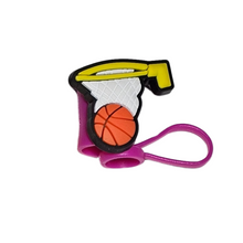 Load image into Gallery viewer, Straw Charms (Basketball)