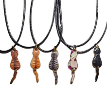 Load image into Gallery viewer, A Cat's Tail (Necklace & Earrings)