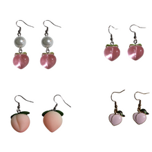 Load image into Gallery viewer, Peach Pedal Earrings
