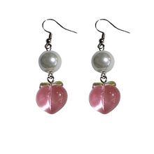 Load image into Gallery viewer, Peach Pedal Earrings