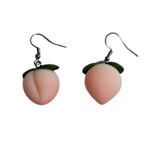 Load image into Gallery viewer, Peach Pedal Earrings