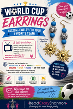 Load image into Gallery viewer, Custom World Cup Earrings