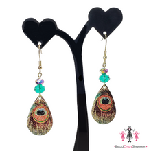 Load image into Gallery viewer, Peacock Earrings