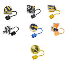 Load image into Gallery viewer, Straw Charms (Volleyball)
