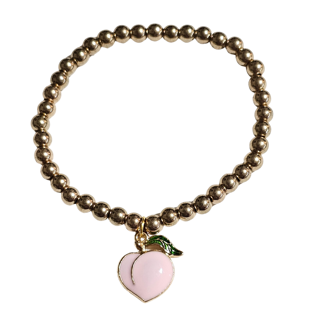 Peach Pedal Gold Bracelet