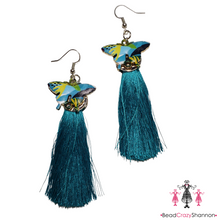 Load image into Gallery viewer, Butterfly Tassel Earrings
