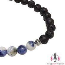 Load image into Gallery viewer, Essential Oil Diffuser Bracelet [Blue Sodalite]
