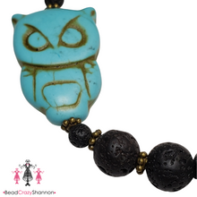 Load image into Gallery viewer, Essential Oil Diffuser Bracelet [Turquoise Owl]
